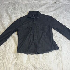 Small Express Black Button-Up Shirt